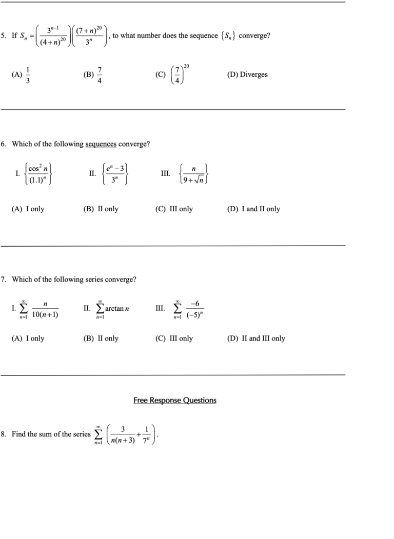 Sequences and Series in Infinite Sequences and Series